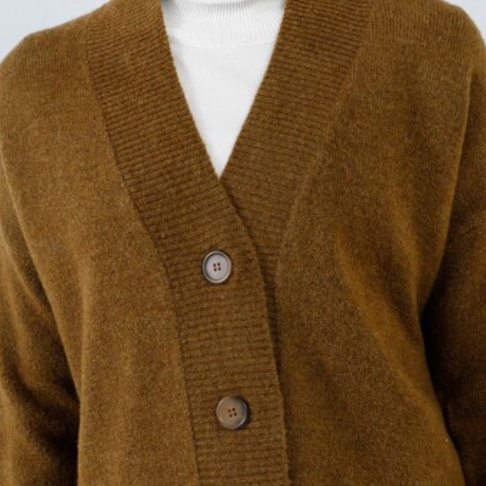 Brown Button up Cardigan